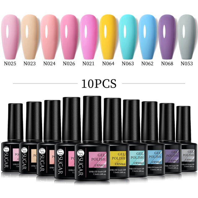 UR SUGAR Gel Nail Polish Set Neon - 10Pcs/set alfamoba