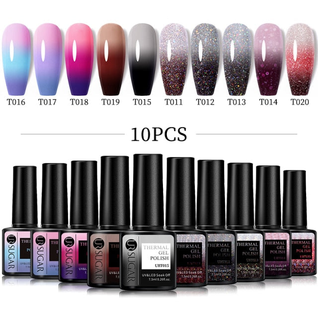 UR SUGAR Gel Nail Polish Set Neon - 10Pcs/set alfamoba