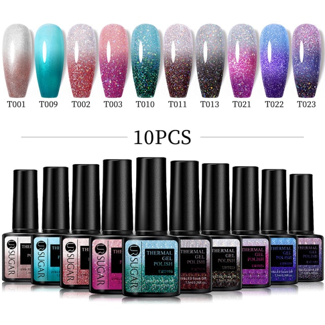 UR SUGAR Gel Nail Polish Set Neon - 10Pcs/set alfamoba