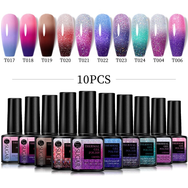 UR SUGAR Gel Nail Polish Set Neon - 10Pcs/set alfamoba