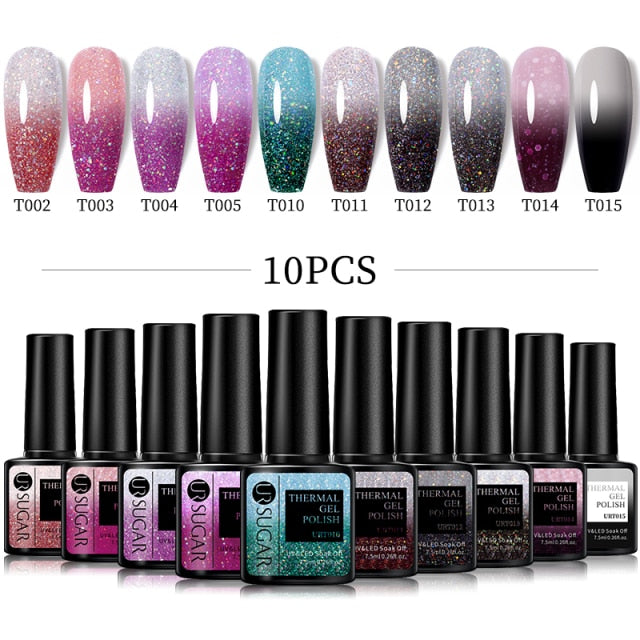 UR SUGAR Gel Nail Polish Set Neon - 10Pcs/set alfamoba