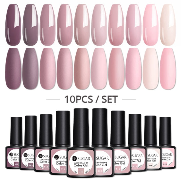 UR SUGAR Gel Nail Polish Set Neon - 10Pcs/set alfamoba