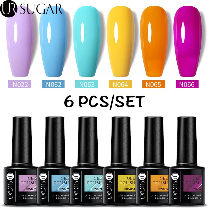 UR SUGAR Gel Polish Set -06/Pcs alfamoba