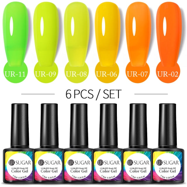 UR SUGAR Gel Polish Set -06/Pcs alfamoba