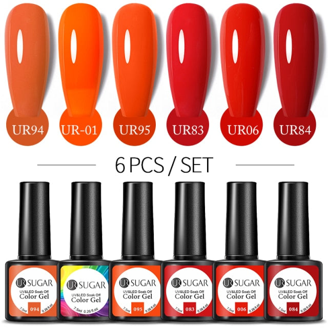 UR SUGAR Gel Polish Set -06/Pcs alfamoba