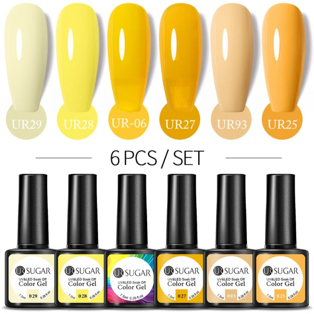 UR SUGAR Gel Polish Set -06/Pcs alfamoba