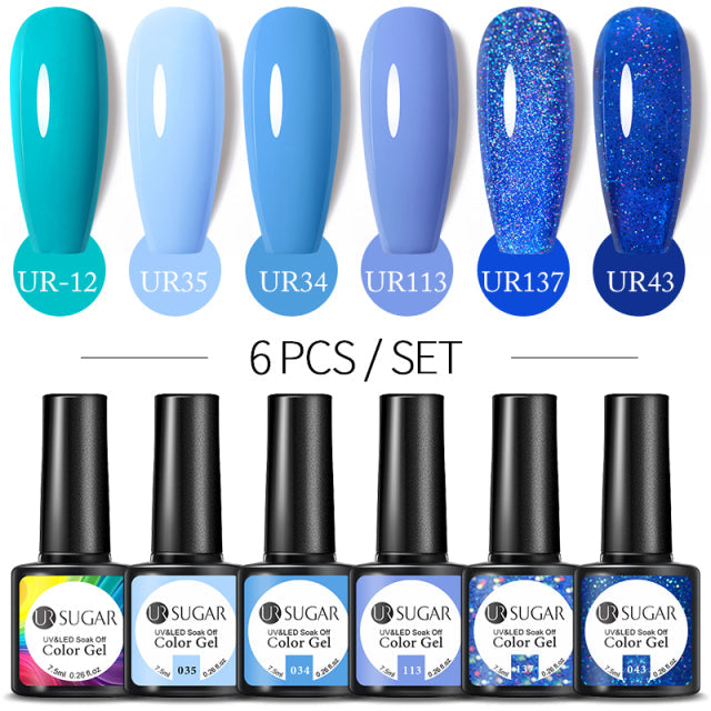 UR SUGAR Gel Polish Set -06/Pcs alfamoba