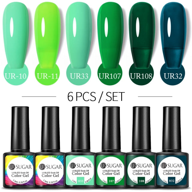 UR SUGAR Gel Polish Set -06/Pcs alfamoba