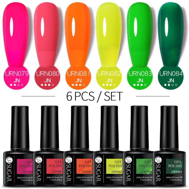 UR SUGAR Gel Polish Set -06/Pcs alfamoba