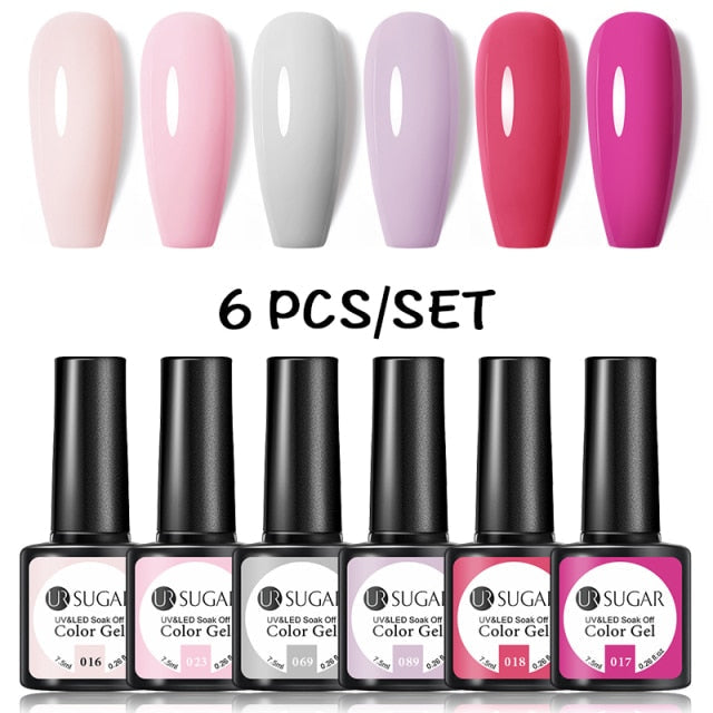 UR SUGAR Gel Polish Set -06/Pcs alfamoba