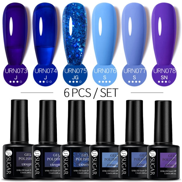 UR SUGAR Gel Polish Set -06/Pcs alfamoba