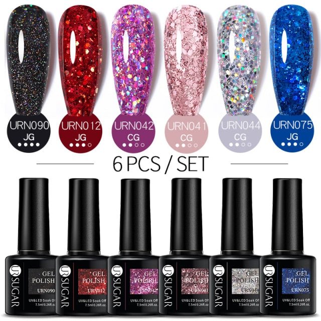 UR SUGAR Gel Polish Set -06/Pcs alfamoba