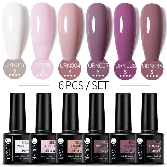 UR SUGAR Gel Polish Set -06/Pcs alfamoba