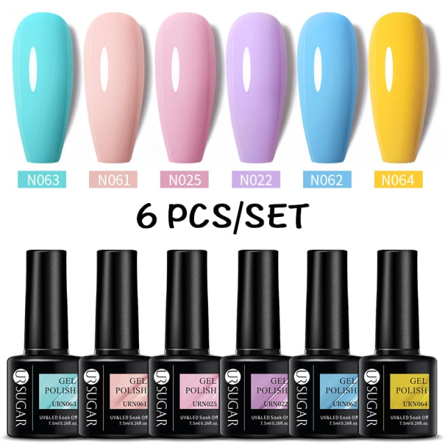 UR SUGAR Gel Polish Set -06/Pcs alfamoba