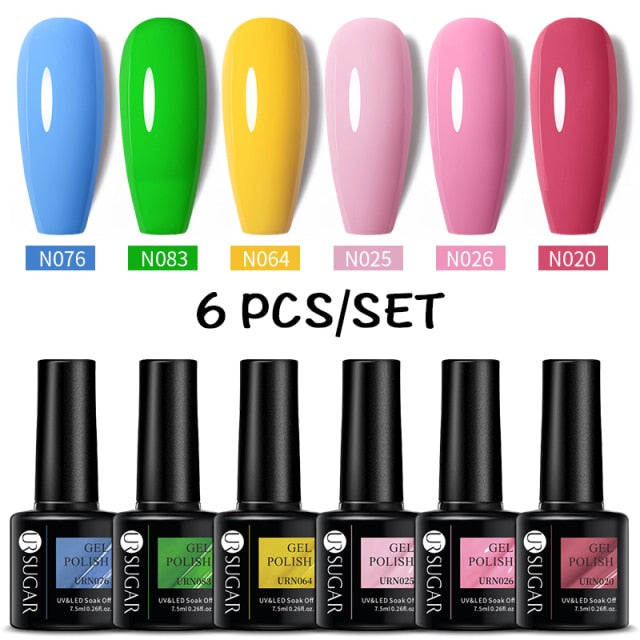 UR SUGAR Gel Polish Set -06/Pcs alfamoba