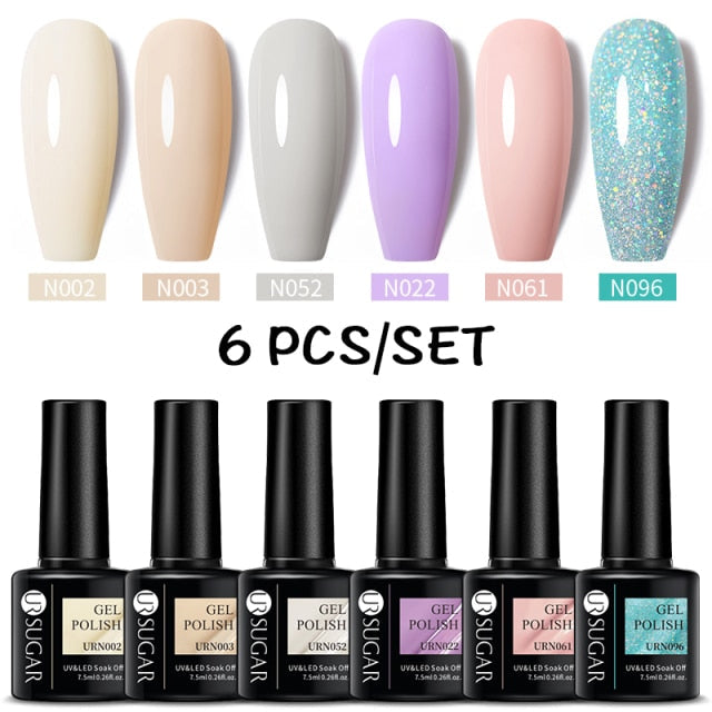 UR SUGAR Gel Polish Set -06/Pcs alfamoba