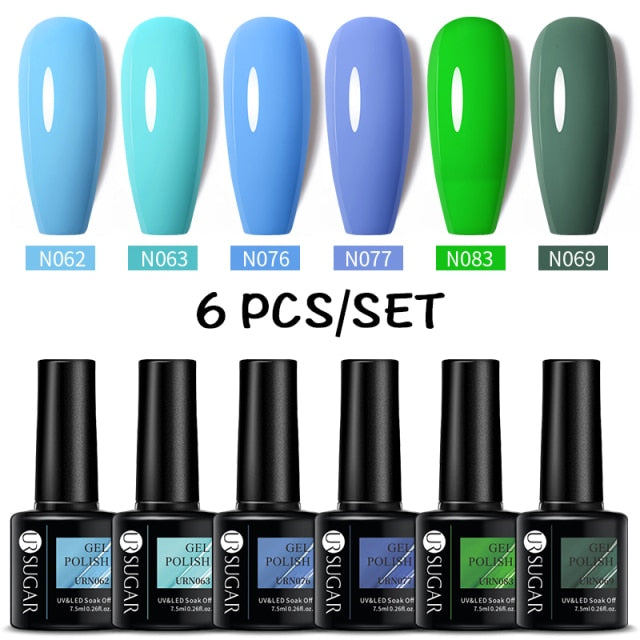 UR SUGAR Gel Polish Set -06/Pcs alfamoba