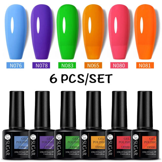 UR SUGAR Gel Polish Set -06/Pcs alfamoba