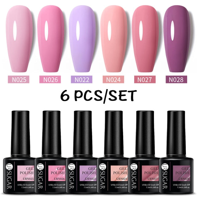 UR SUGAR Gel Polish Set -06/Pcs alfamoba