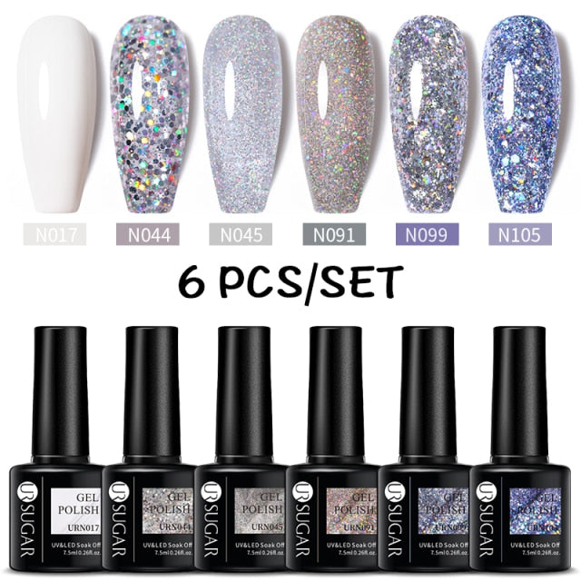 UR SUGAR Gel Polish Set -06/Pcs alfamoba